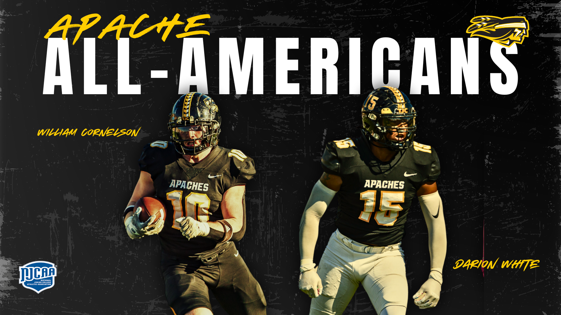 White and Cornelson Recieve NJCAA Football All-American Awards