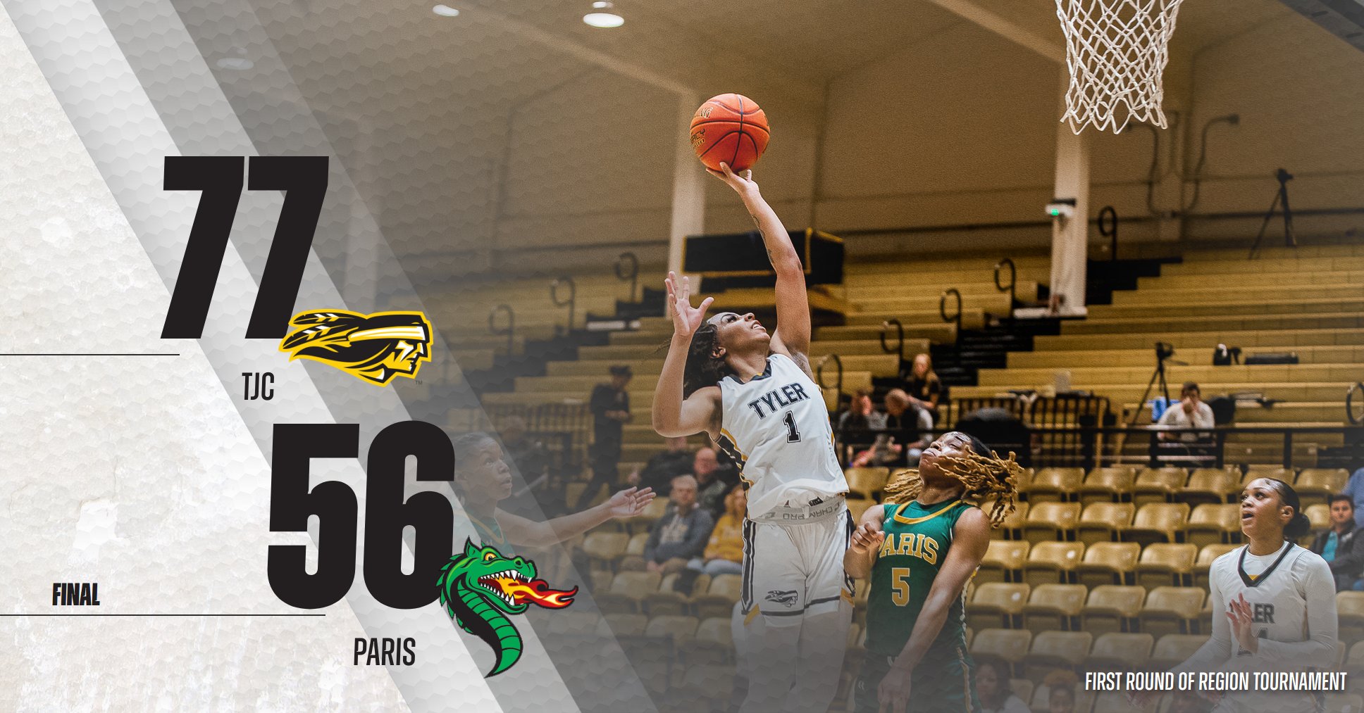 TJC Dominate Paris in 77-56 Win