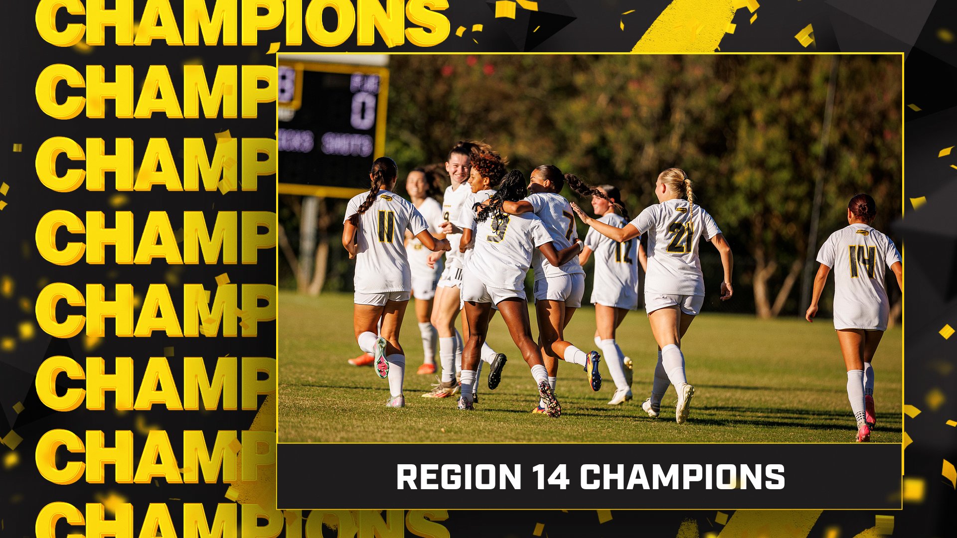 Women's Soccer Captures Region 14 Championship with 2&ndash;0 Win Over Trinity Valley